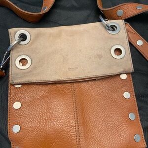Hammitt Brown and Tan Leather Messenger Bag